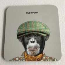 ''Old Sport'' Coaster by Sally Scaffardi